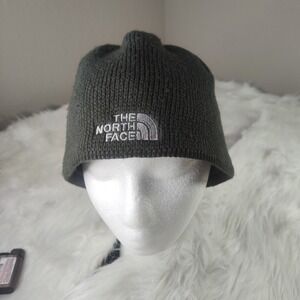 Vintage The North Face Unisex Beanie Hat One Size Gray